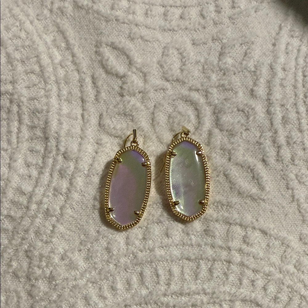 Kendra Scott Gold and Iridescent Earrings